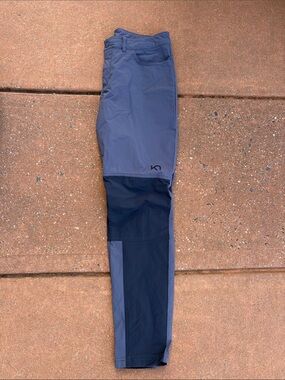 Kari Traa Two-Tone Blue and Dark Gray Joggers